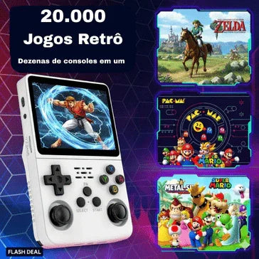 Game PortatĂl R36s (O Ășnico que nĂŁo trava): ESTOQUE NACIONAL ENVIO IMEDIATO