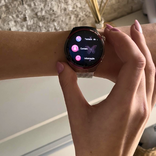Smartwatch feminino Luxury + 3 Pulseiras de Brinde