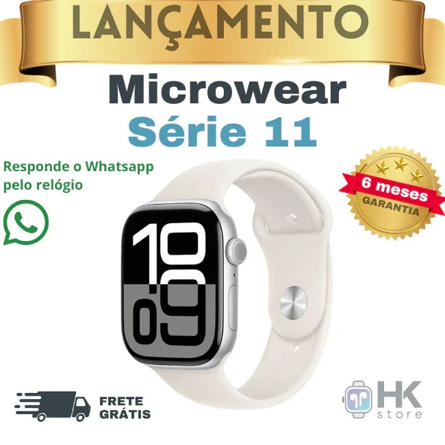 LANÇAMENTO 2026: Smartwatch S11 Pró (envia áudio e mensagens de Whatsapp)