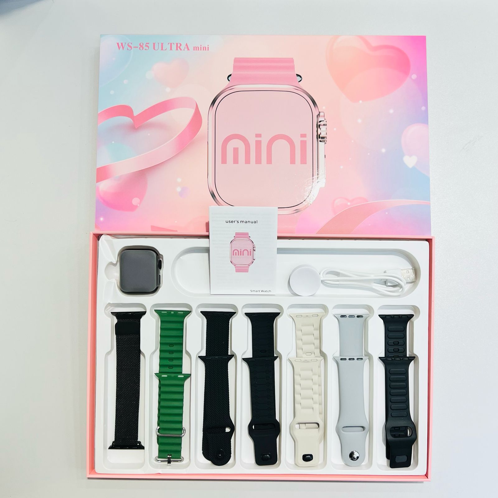 Watch Ultra Mini com 7 Pulseiras (frete Grátis)