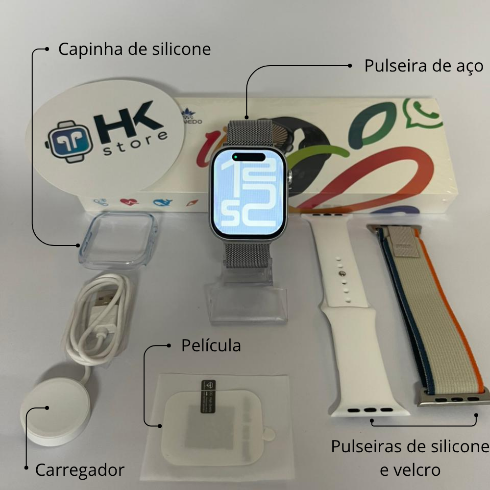 LANÇAMENTO 2026: Smartwatch S11 Pró (envia áudio e mensagens de Whatsapp)