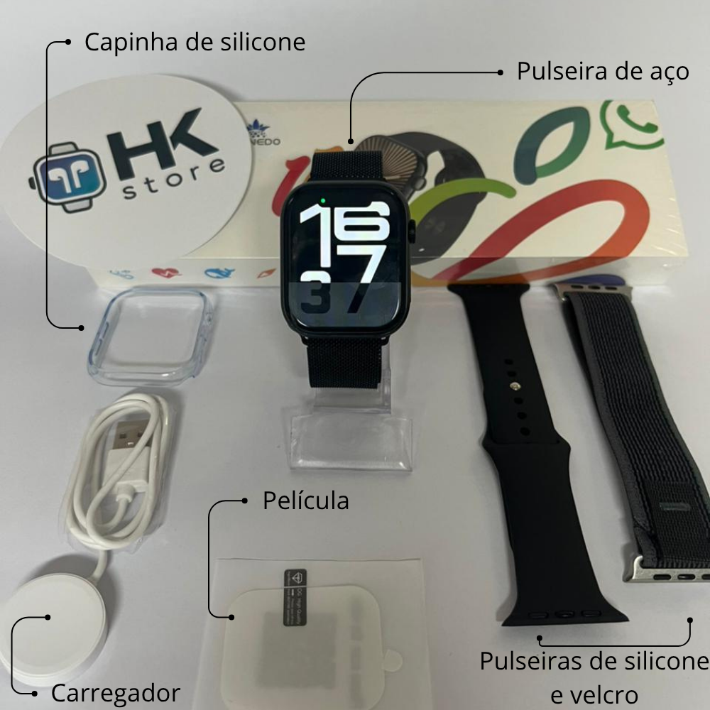 LANÇAMENTO 2026: Smartwatch S11 Pró (envia áudio e mensagens de Whatsapp)