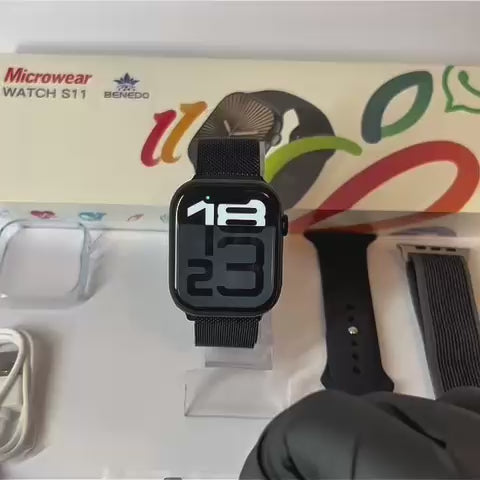 LANÇAMENTO 2026: Smartwatch S11 Pró (envia áudio e mensagens de Whatsapp)